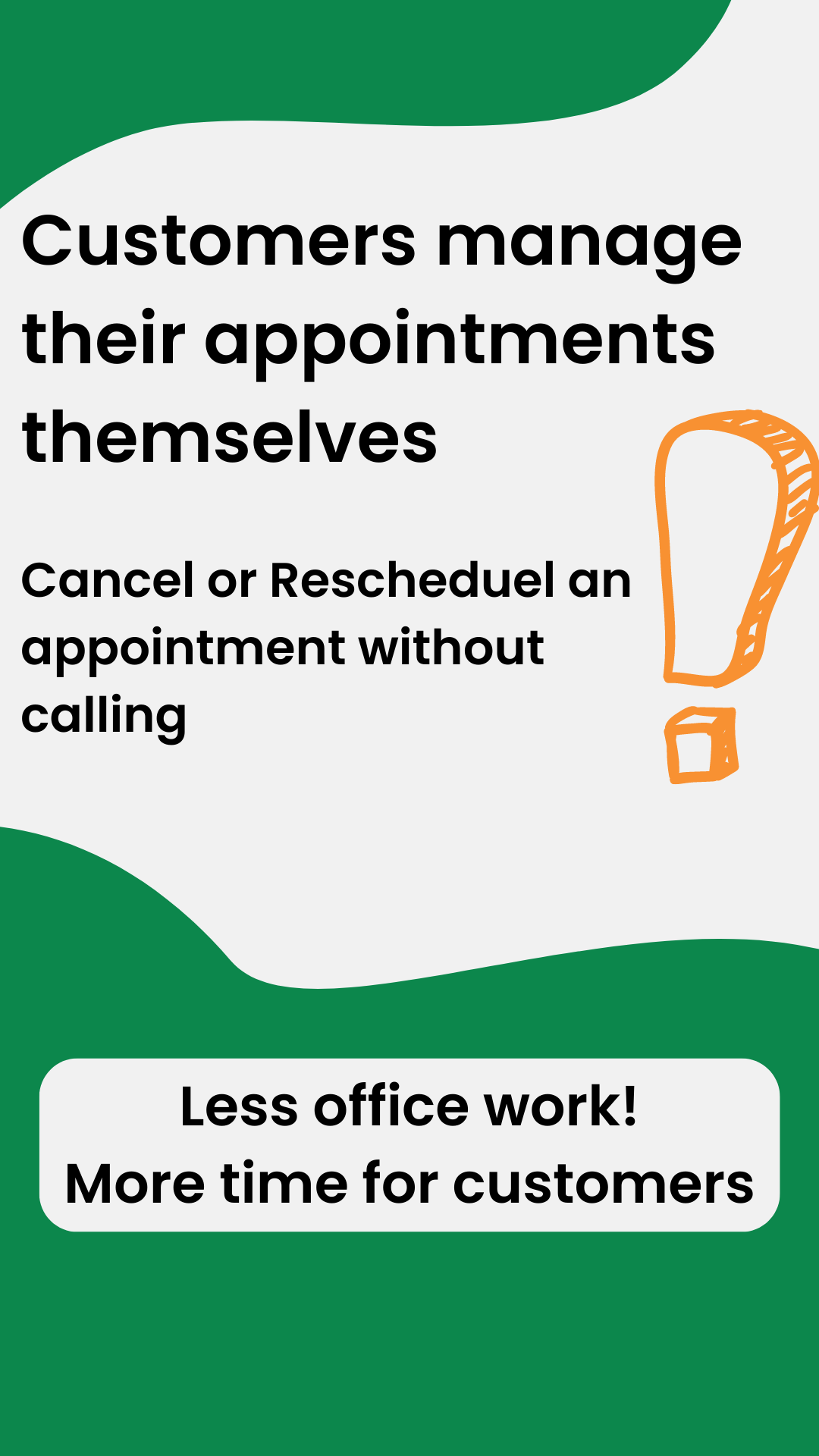 customers manage their appointments themselves